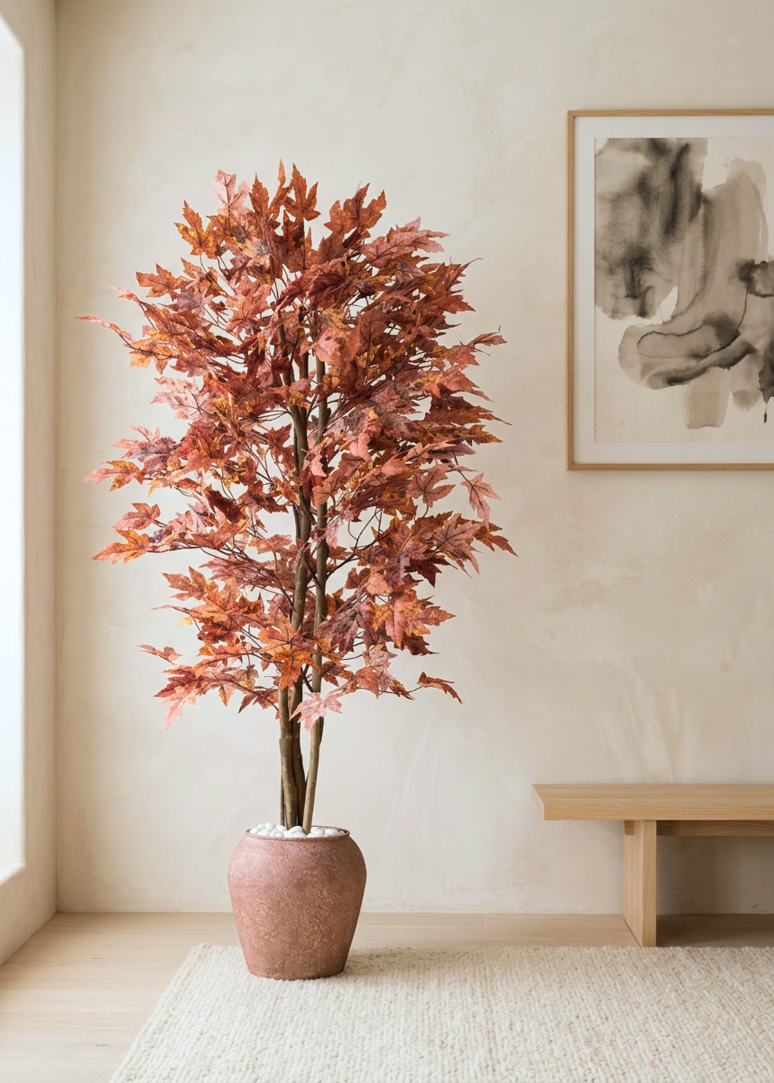 Artificial Canadian Maple Plant - 6.5 Feet