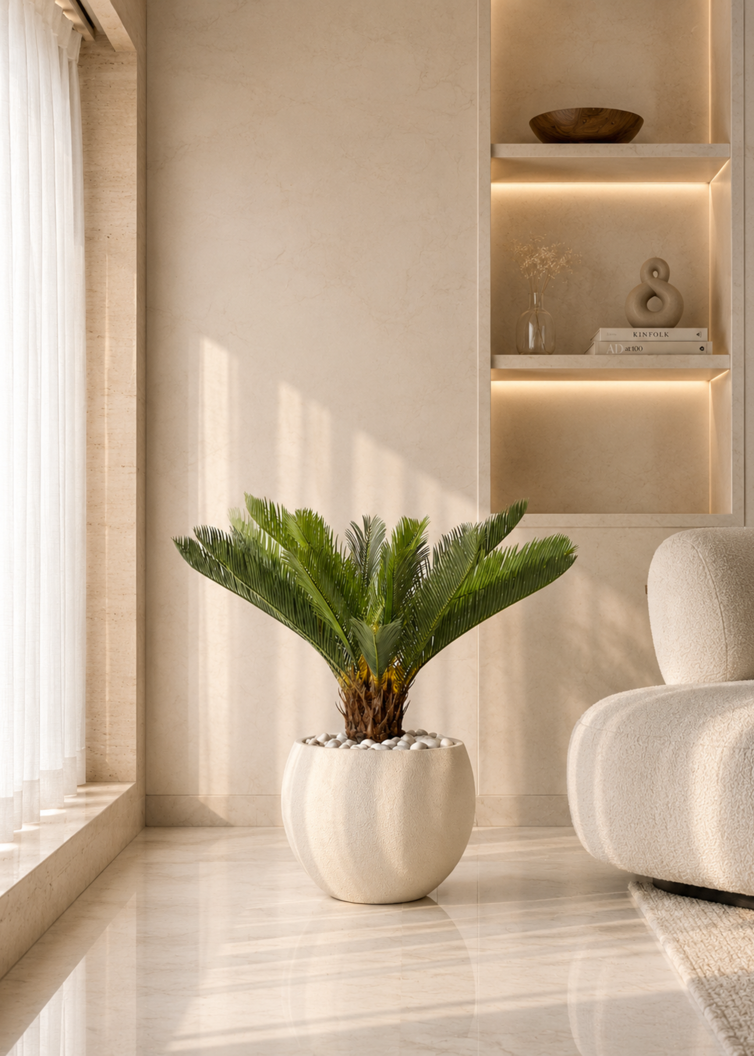 Artificial Cycas Plant - 2.5 Feet