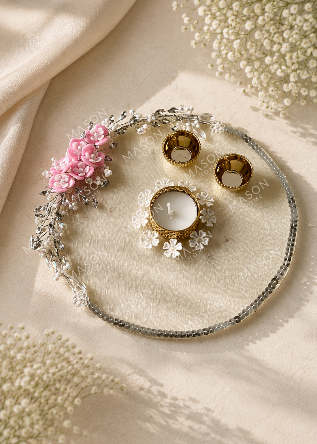 Gleam Decorative Pooja Thali
