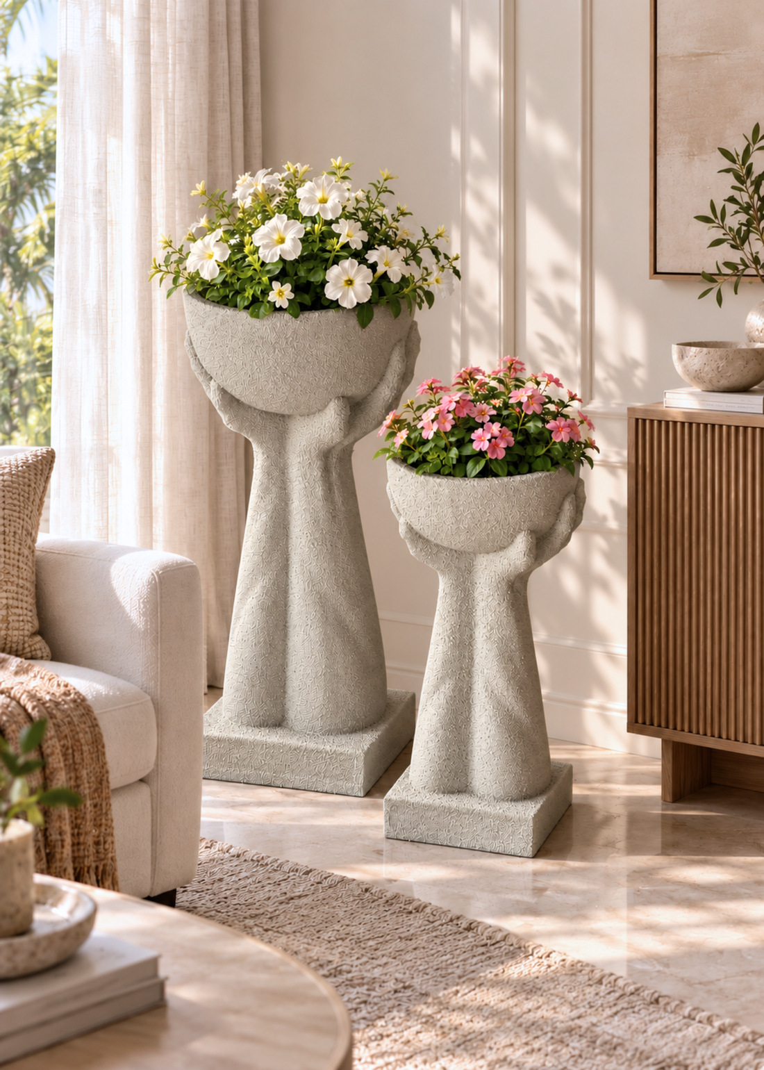 Lucca Planters - Beige
