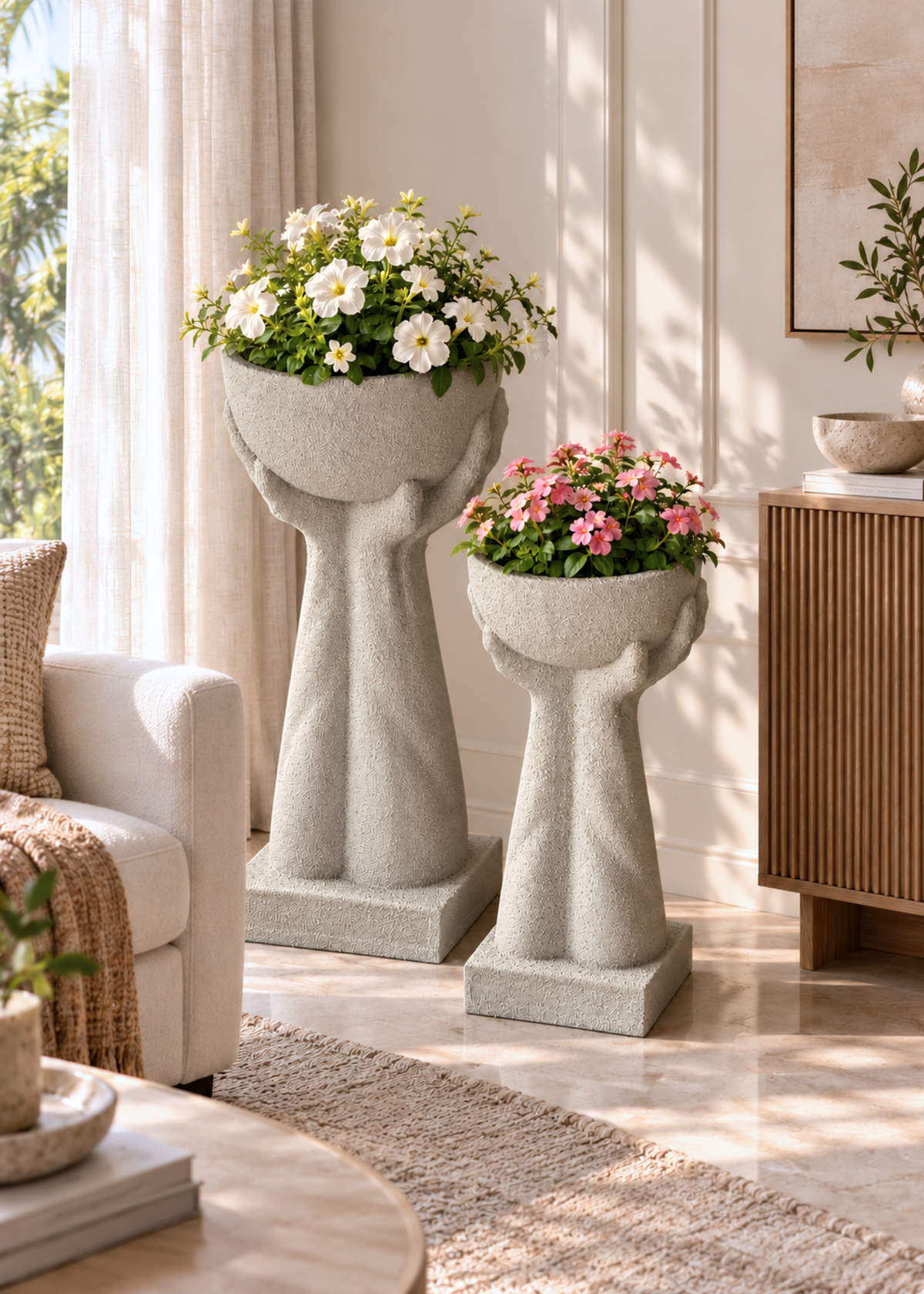 Lucca Planters - Beige