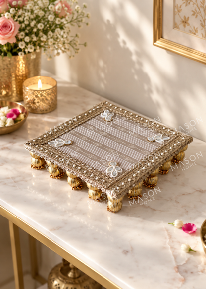 Festive Rajsi Pearl Chowki