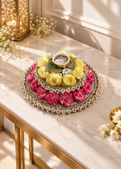 Festive Royal Blossom Rangoli