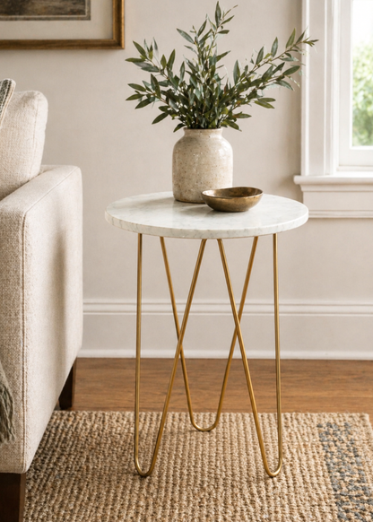 Halden Marble Side Table