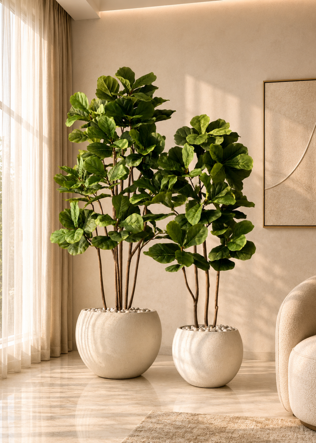 Artificial Fiddle Leaf Fig Plant - 6 Feet