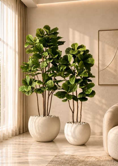 Artificial Fiddle Leaf Fig Plant - 6 Feet