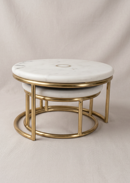 Soho Marble Cake Stand – Set of 2