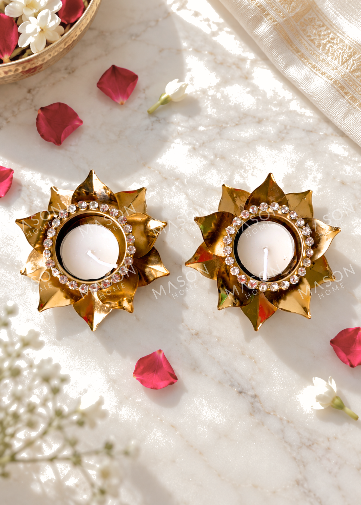 Festive Swarnika Diya – Set of 2