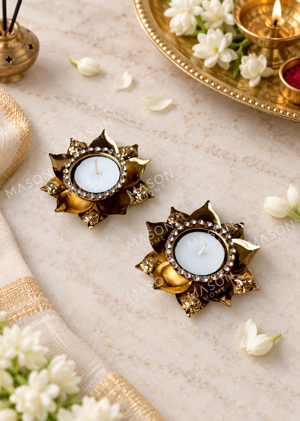 Festive Swarna Diya – Set of 2
