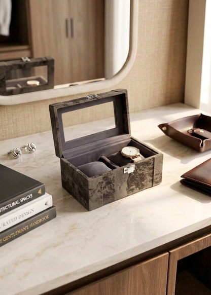 Indo Mocha Watch Box - 2 Slots