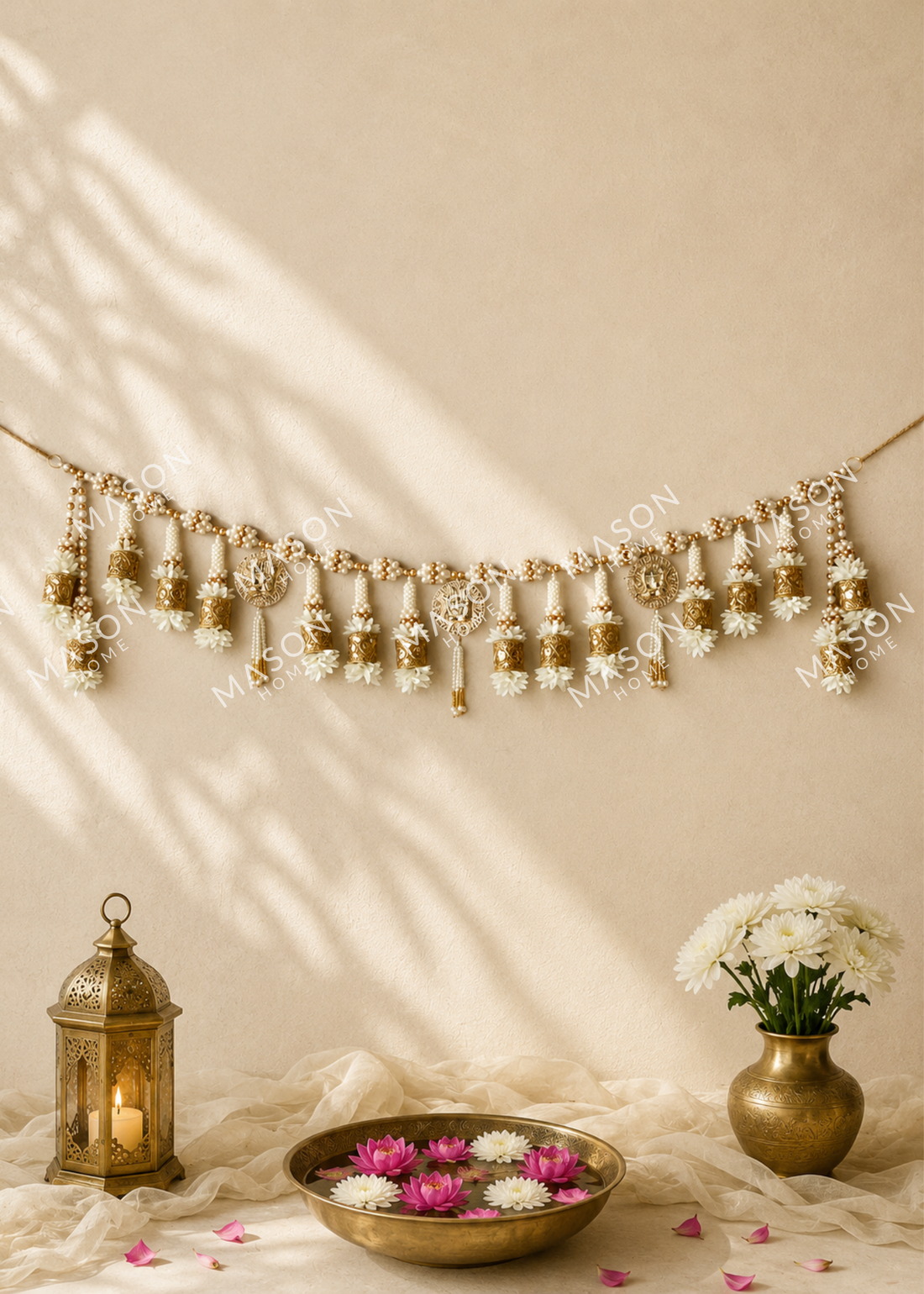 Festive Ganpati Gold Toran