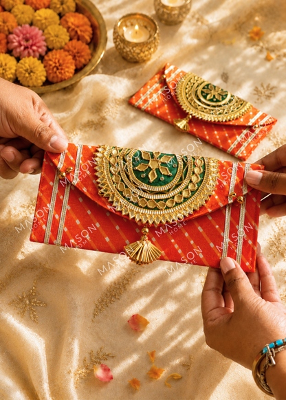 Festive Zari Envelope OG - Set of 5