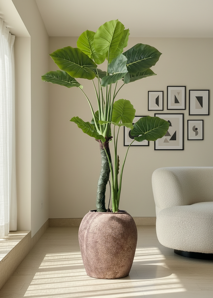Artificial Evergreen Alocasia Plant - 5 Feet