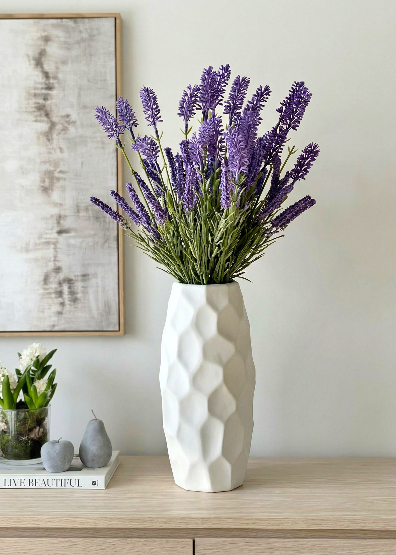 Artificial Lavandula Flower Bunch - (Set of 2)