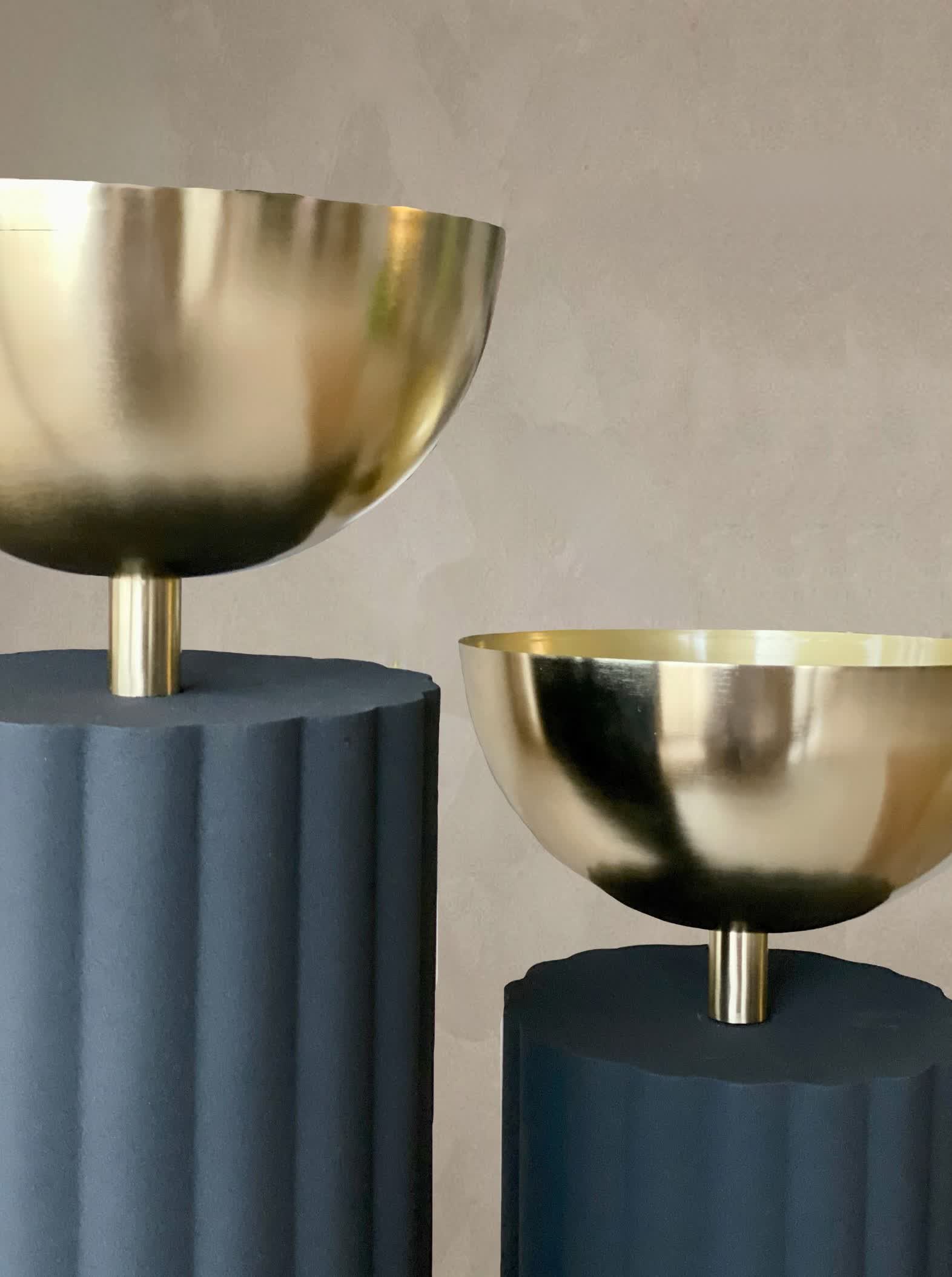 Sabi Fluted Planters - Black