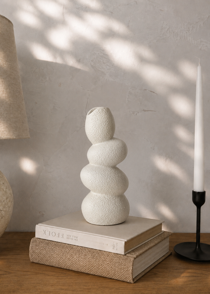 Pebble Vase - Ivory