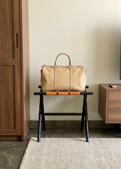 Naples Tan Foldable Luggage Rack