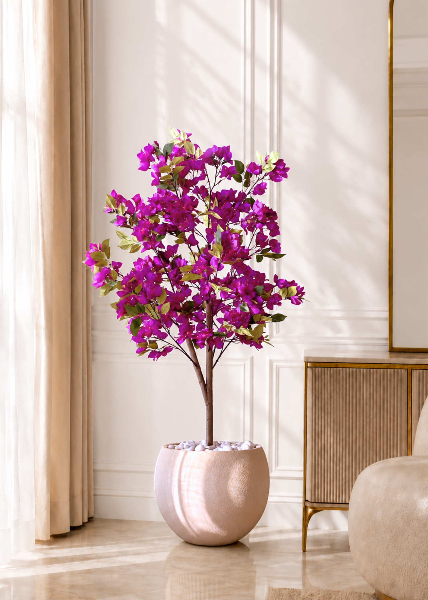Artificial Purple Bougainvillea Plant - 5 Feet