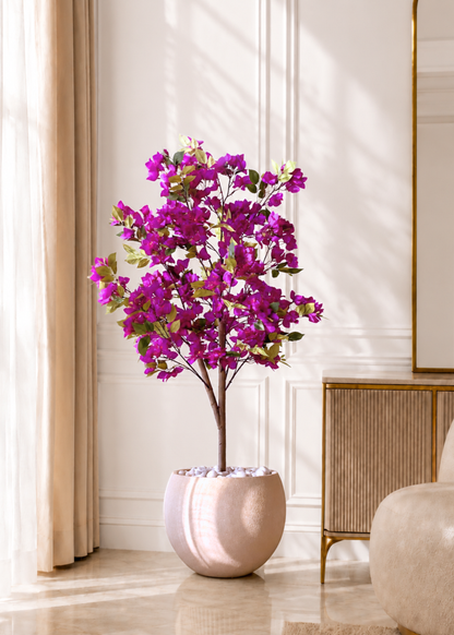 Artificial Purple Bougainvillea Plant - 5 Feet