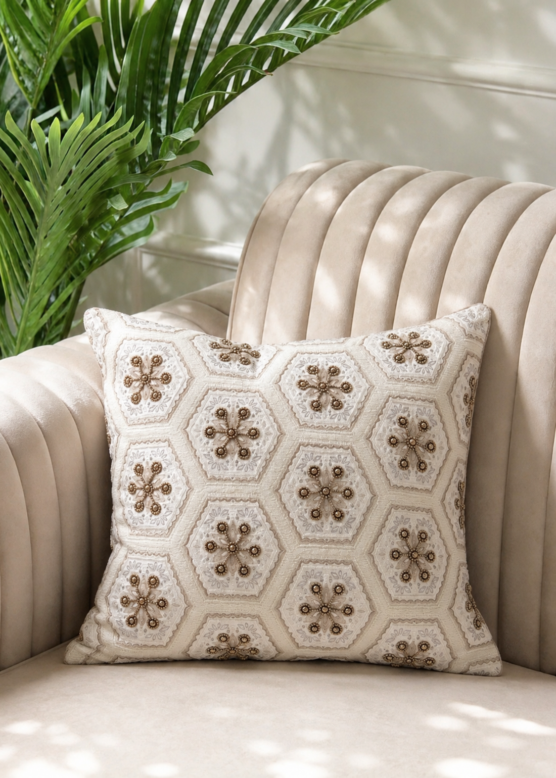 Astra Ivory Cushion Cover