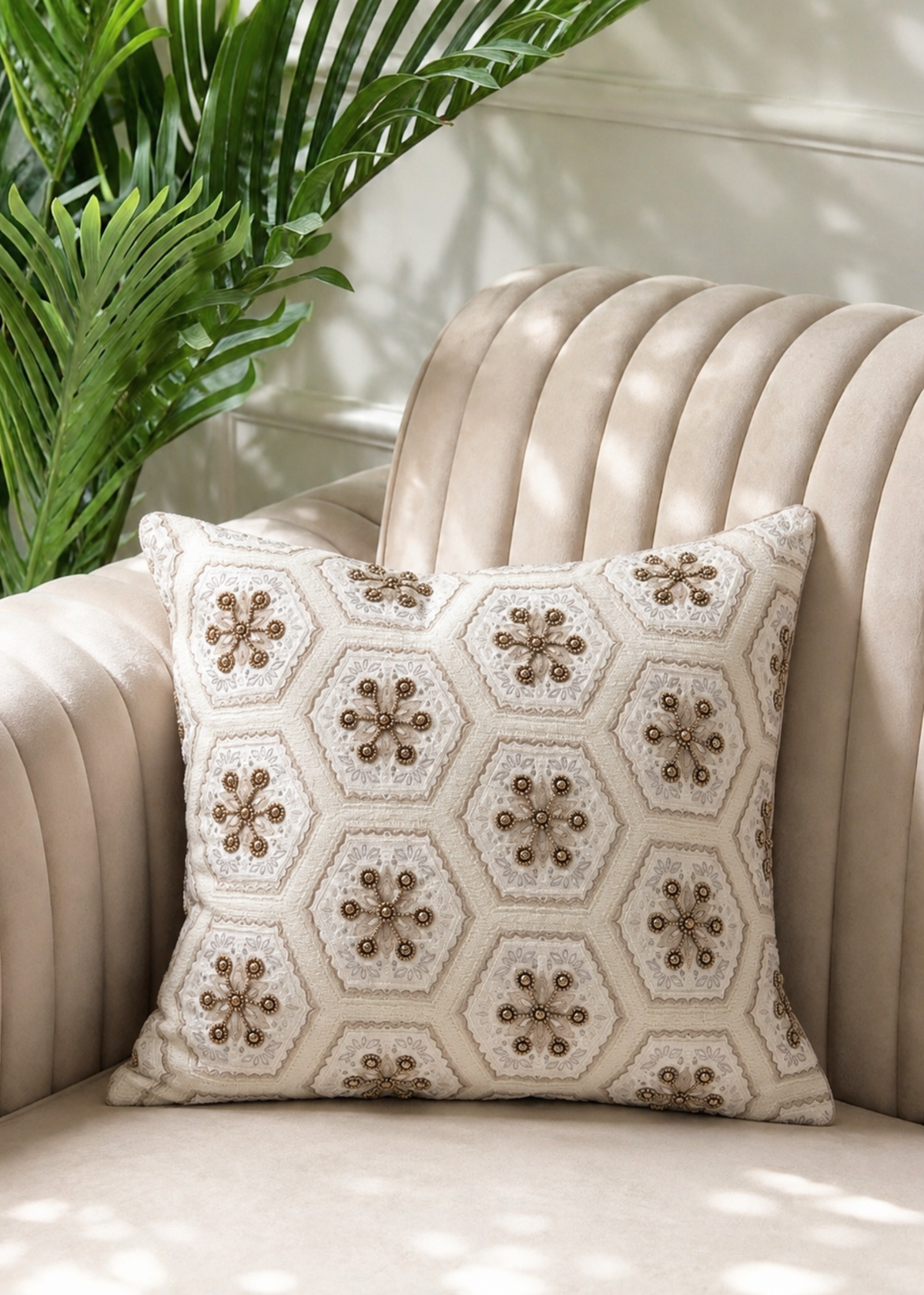 Astra Ivory Cushion Cover