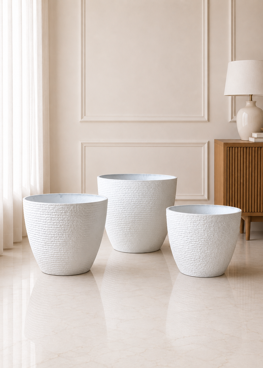 Taper Planters - White