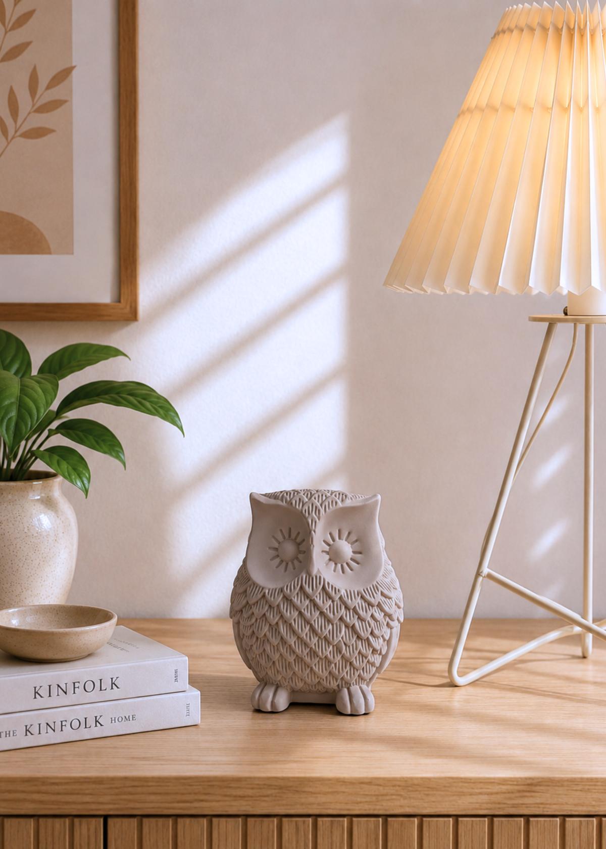 Beige Owl Artefact - Small