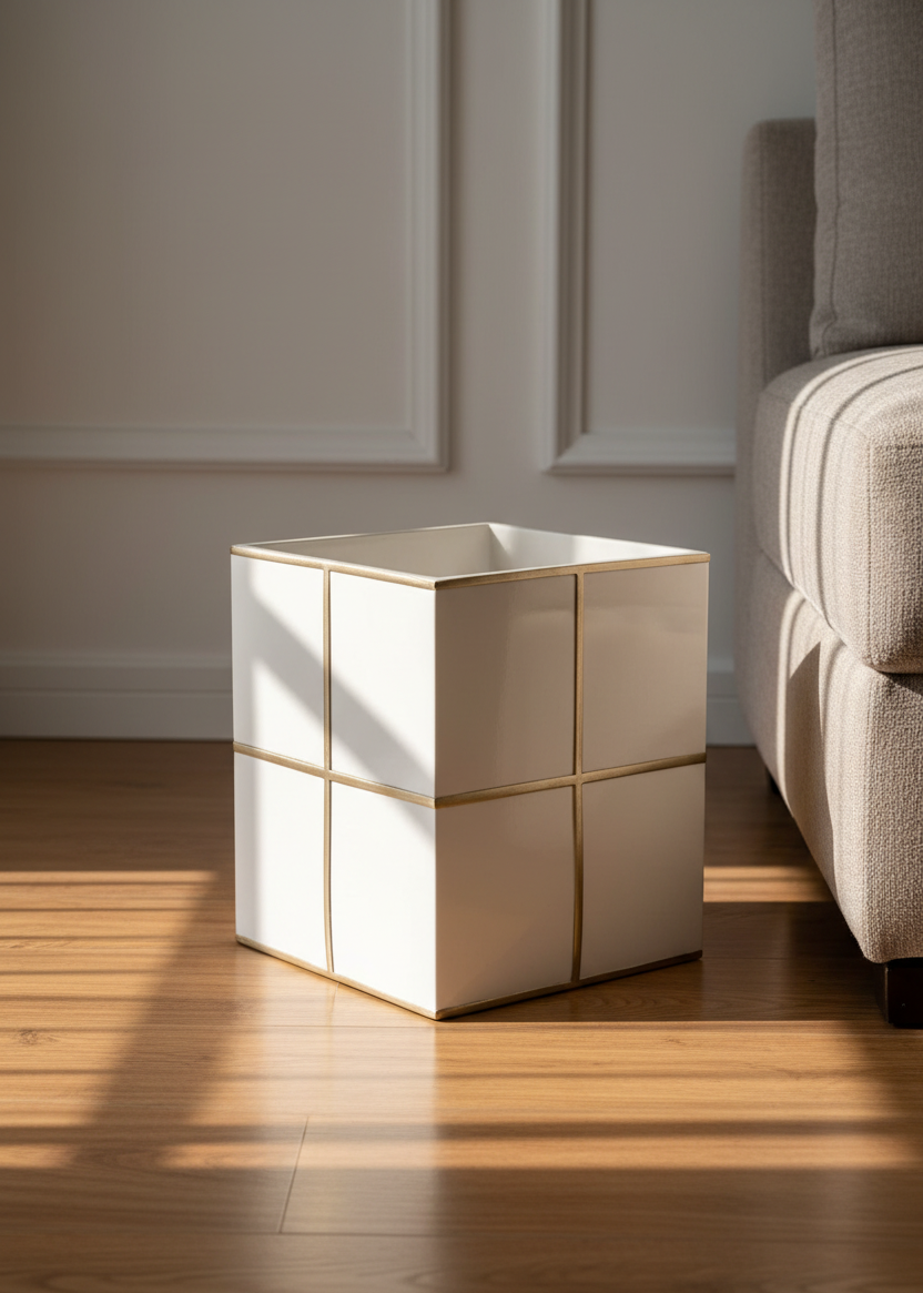 Axia Dustbin - Ivory