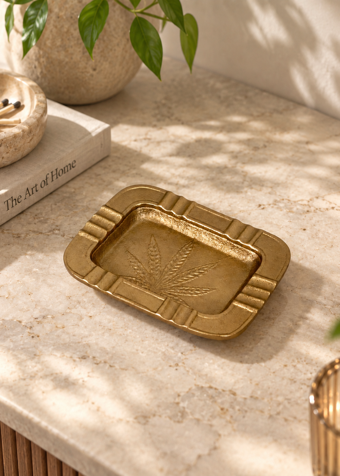 Astor Gold Leaf Ashtray