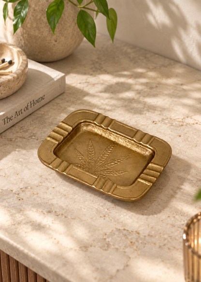Astor Gold Leaf Ashtray