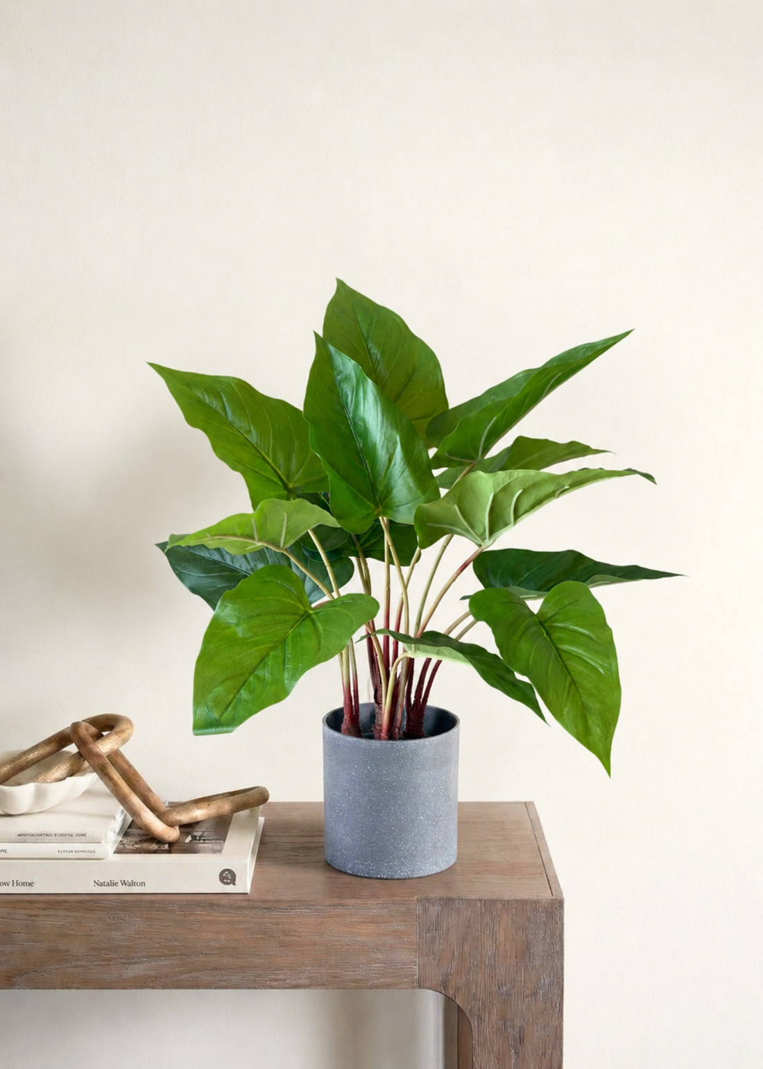Artificial Green Pothos Plant - 1.5 Feet