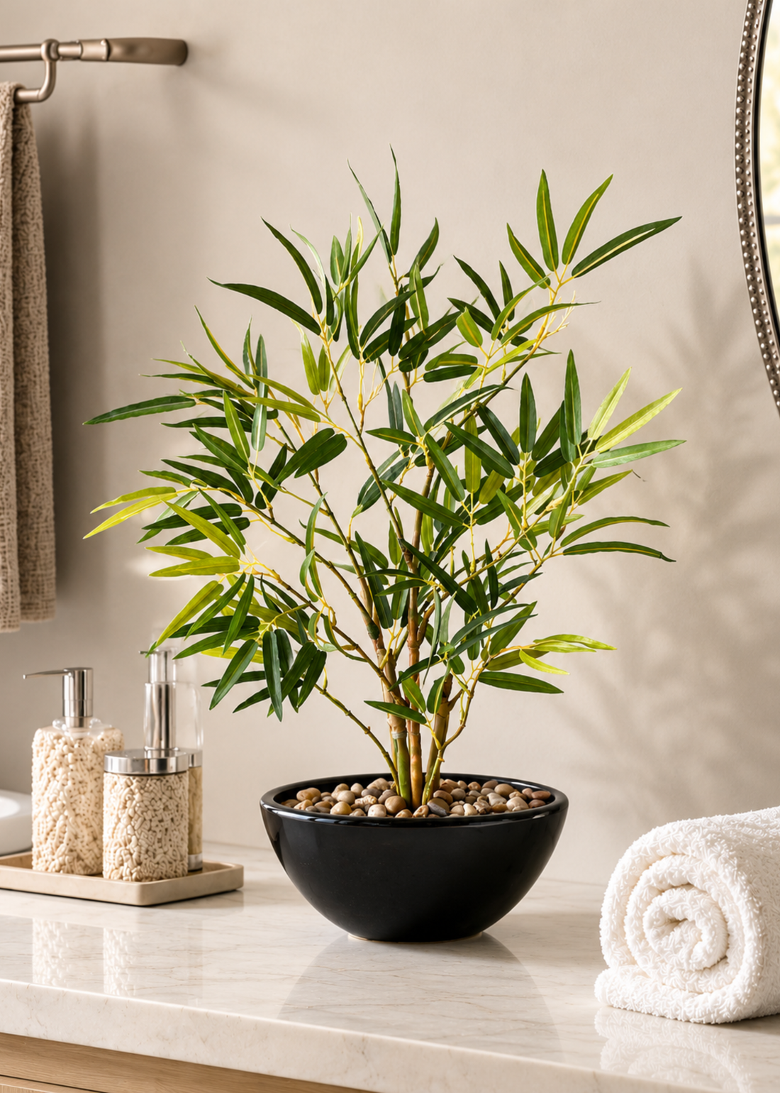 Artificial Bamboo Bonsai Plant - 1.2 Feet