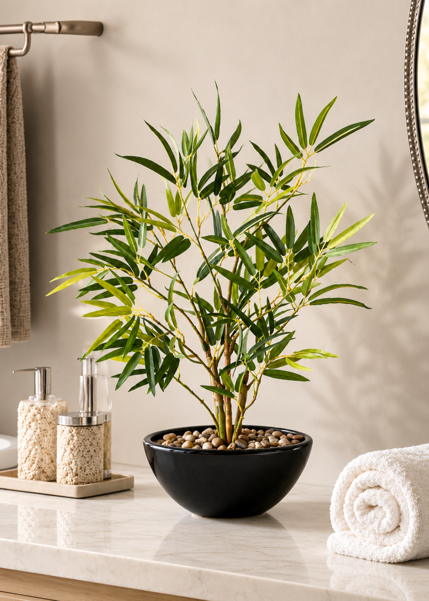 Artificial Bamboo Bonsai Plant - 1.2 Feet