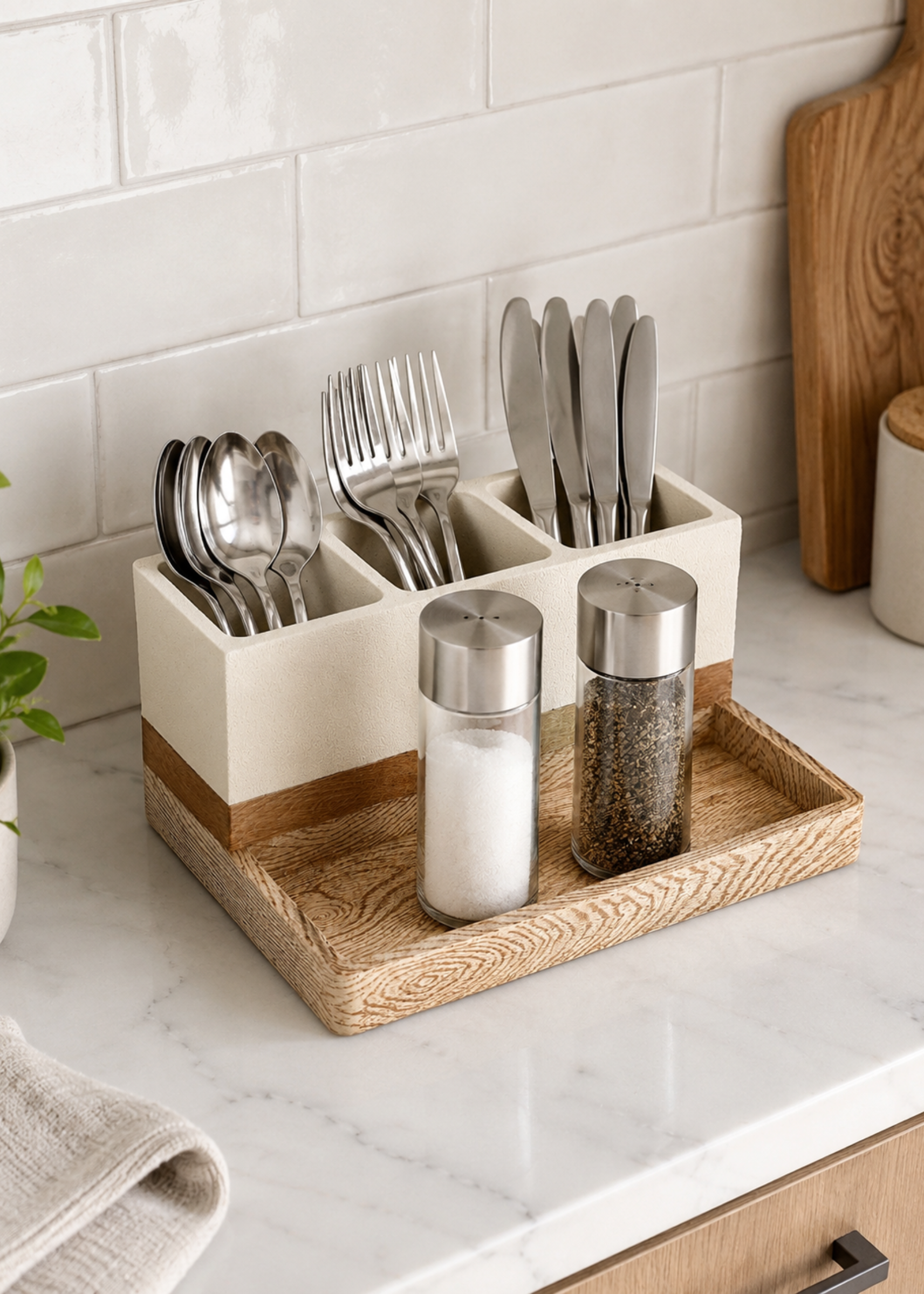Aurum Dune Cutlery Holder - Beige