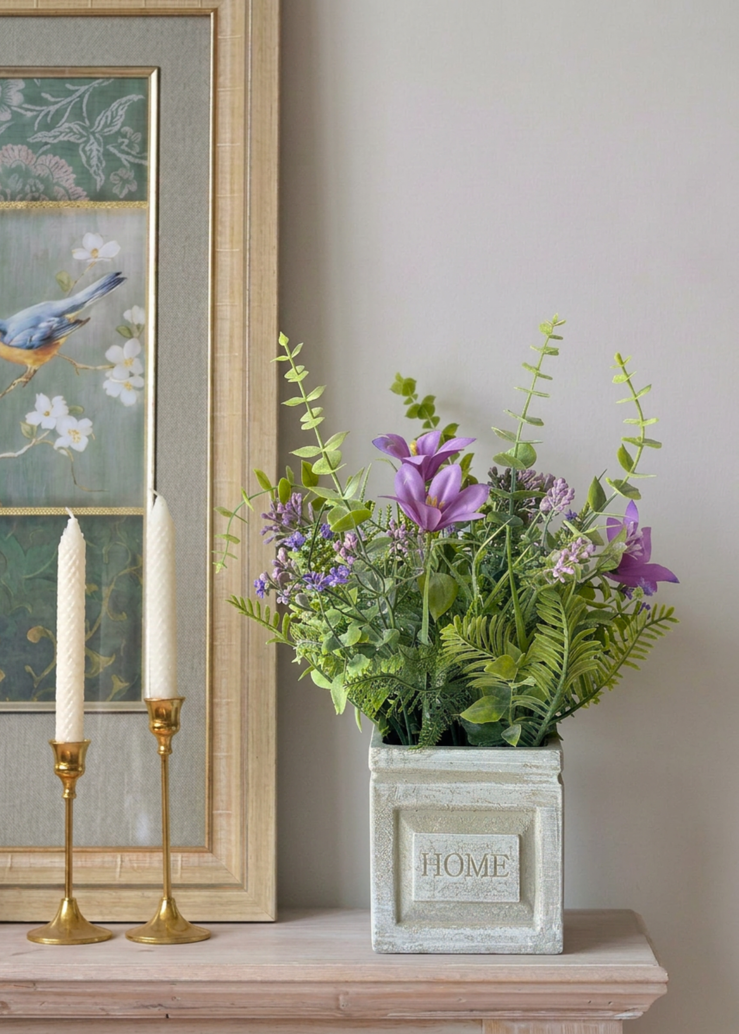 Artificial Lily Meadow Plant - Purple