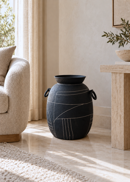 Dune Obsidian Urna Planter