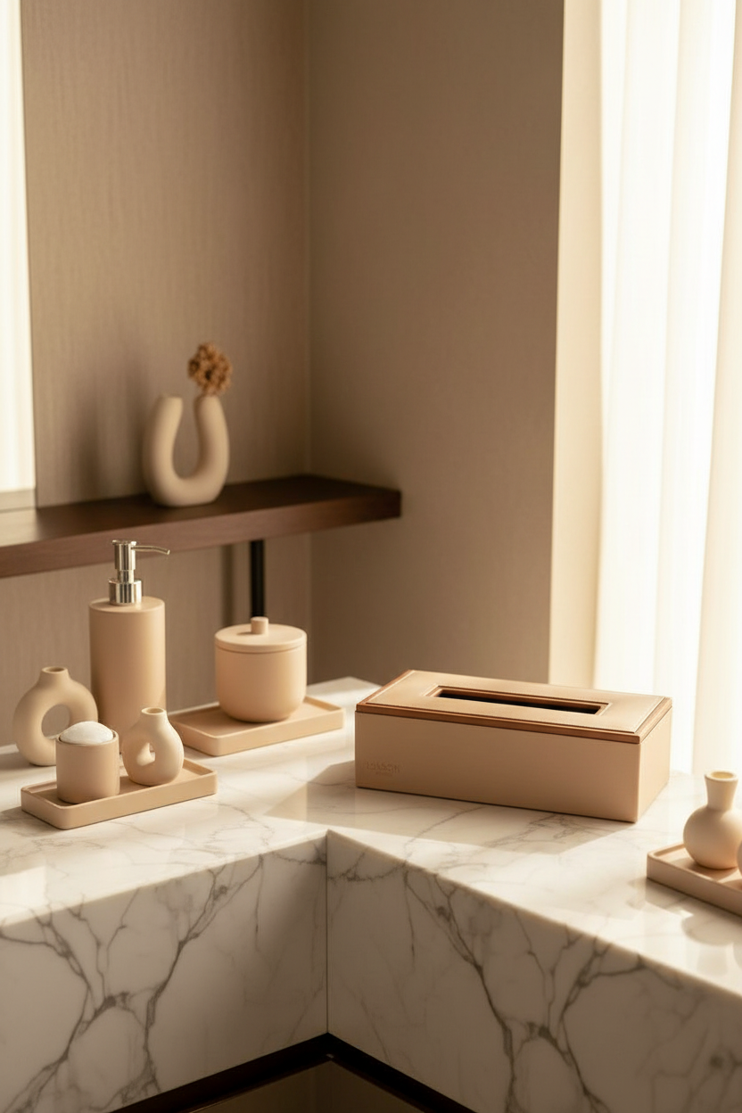 Naples Taupe Tissue Box