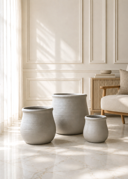 Garden Muse Planters - Beige