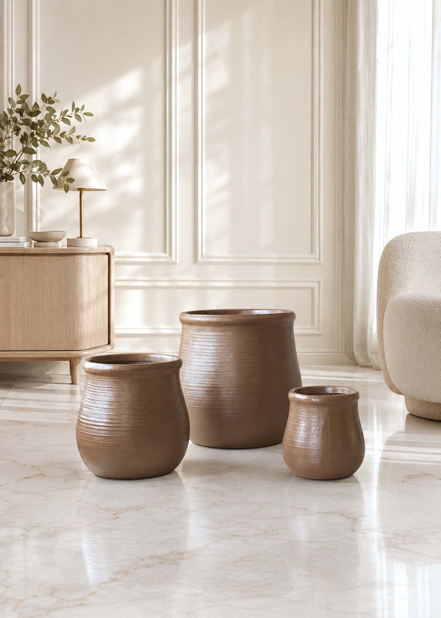 Garden Muse Planters - Brown