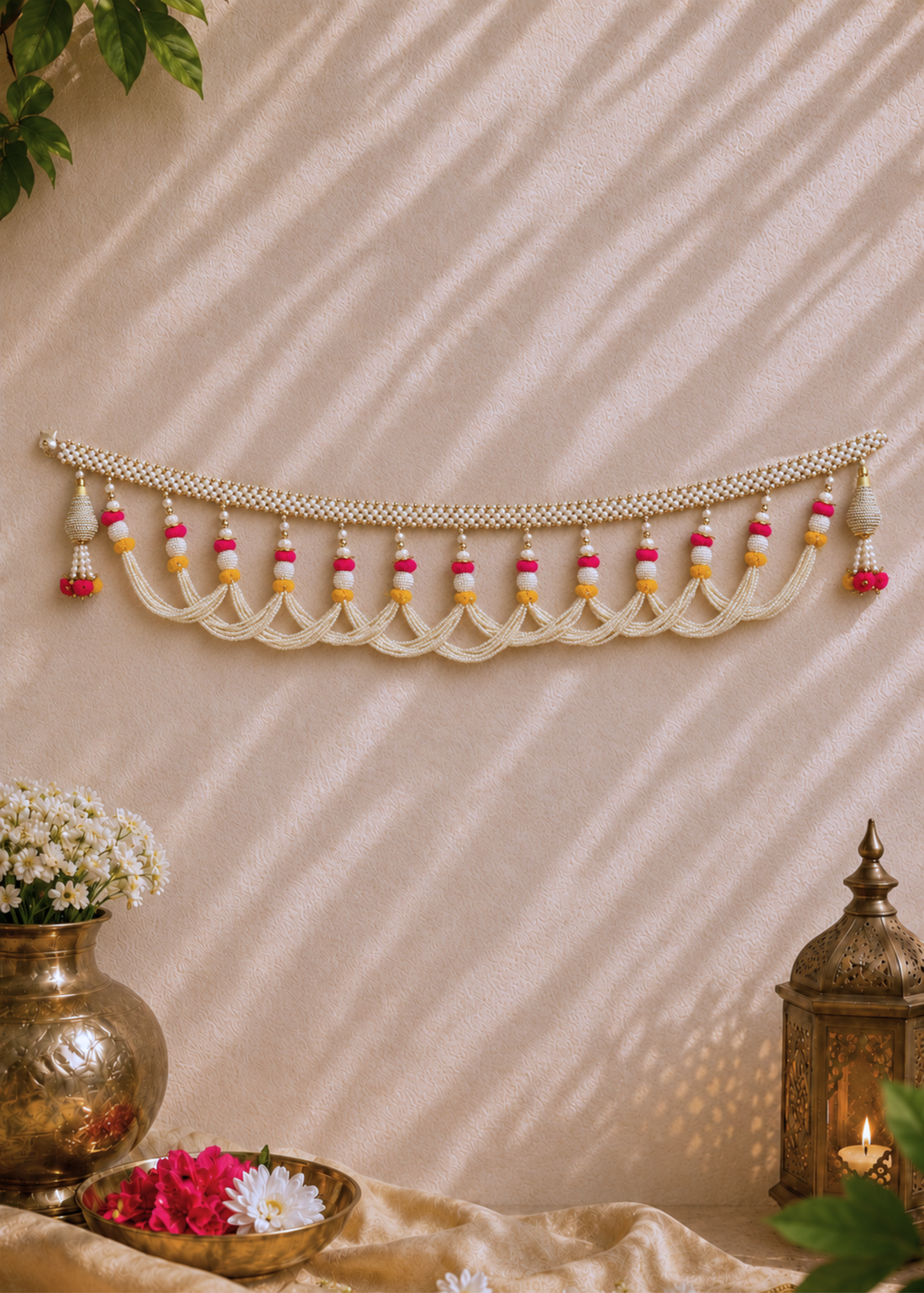 Festive Shubhra Peral Toran