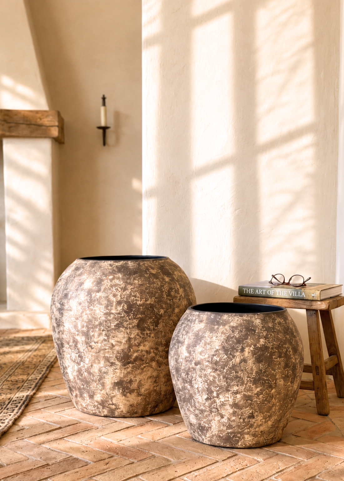 Fossil Planters - Aged Brown