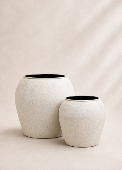Mesa Planters - Rustic Ivory