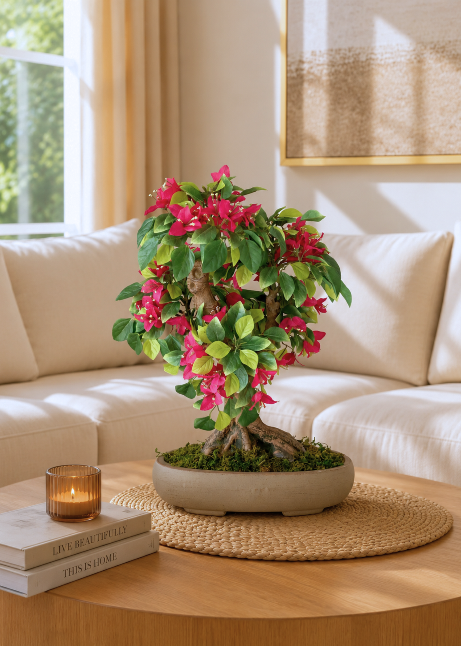 Artificial Bougainvillea Bonsai Plant  -1.5 Feet