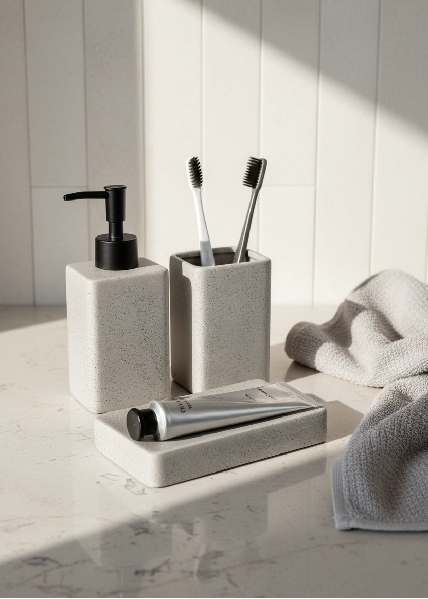 Slate Bathroom Set - Grey