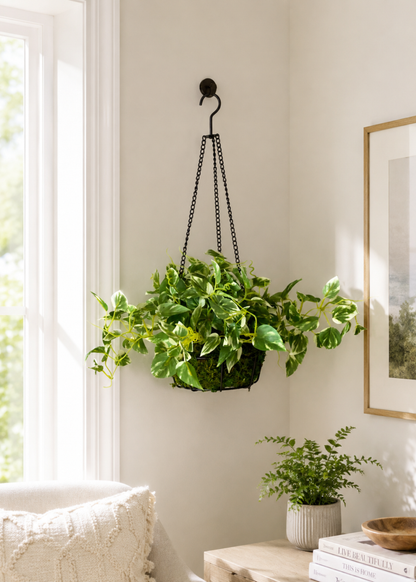 Artificial Trailing Pothos Hanging Plant - 1.7 Feet