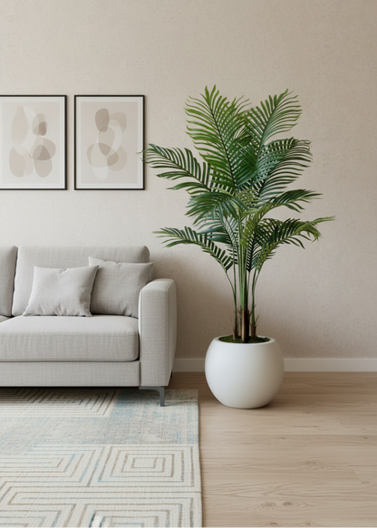 Artificial Areca Palm Plant + Pot - 4.5 Feet