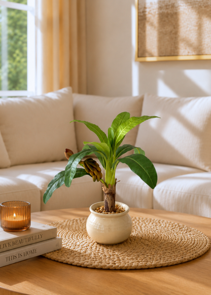 Artificial Tropical Banana Bonsai Plant