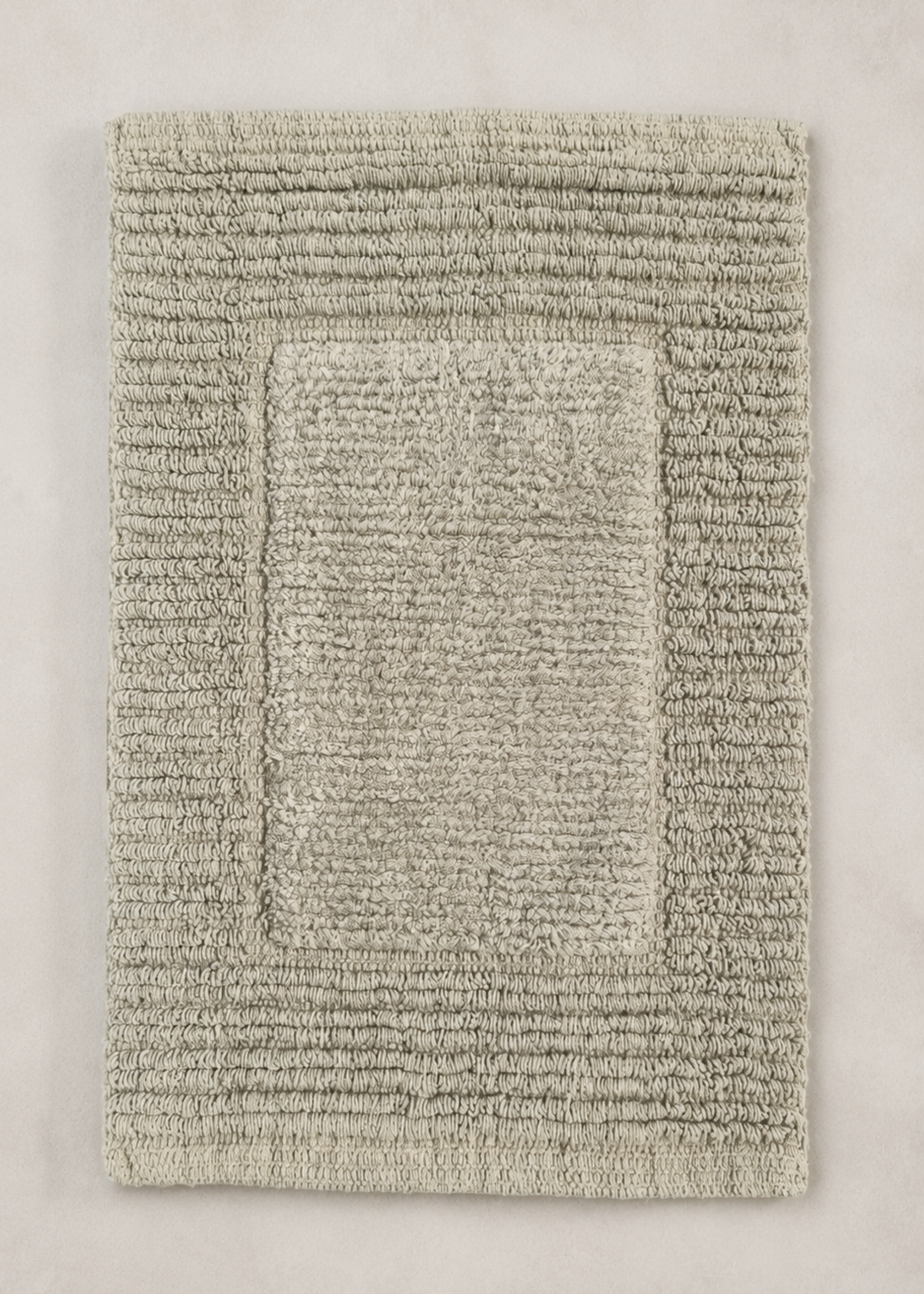 Mysa Anti Slip - Woven - Cotton Bath Mat - Beige - 45 x 30 cm