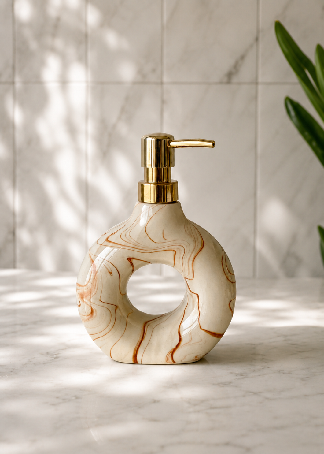 Swirl Bathroom Set – Caramel (Set of 3)