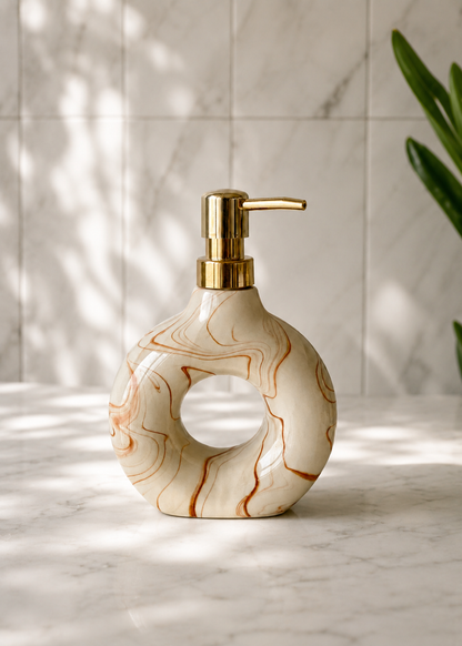 Swirl Bathroom Set – Caramel (Set of 3)